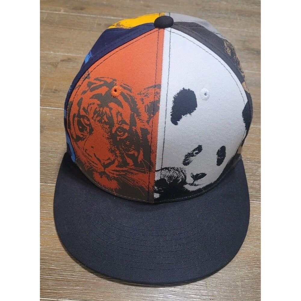 San Diego Zoo & Safari Park Hat Snapback Cap Panda Tiger Animals All Around